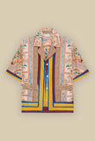 Camicia Bowling in Seta Folk 70’s