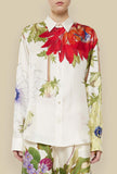 camicia over in seta gots di pierre louis mascia stampa flower mon jardin stagione primavera estate 24