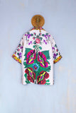 Pierre Louis Mascia Camicia Bowling in Seta Flower Blooming Galax Sarzana Boutique