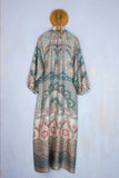 Pierre Louis Mascia Donna Abito Lungo Seta Boho Paisley