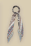 Foulard in seta Mex Plumage firmato Pierre Louis Mascia sprigiona un fascino selvaggio e sofisticato in pura seta