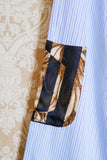 Pantalaccio in cotone e seta bastoncino con stampa camo decò by pierre louis mascia unisex