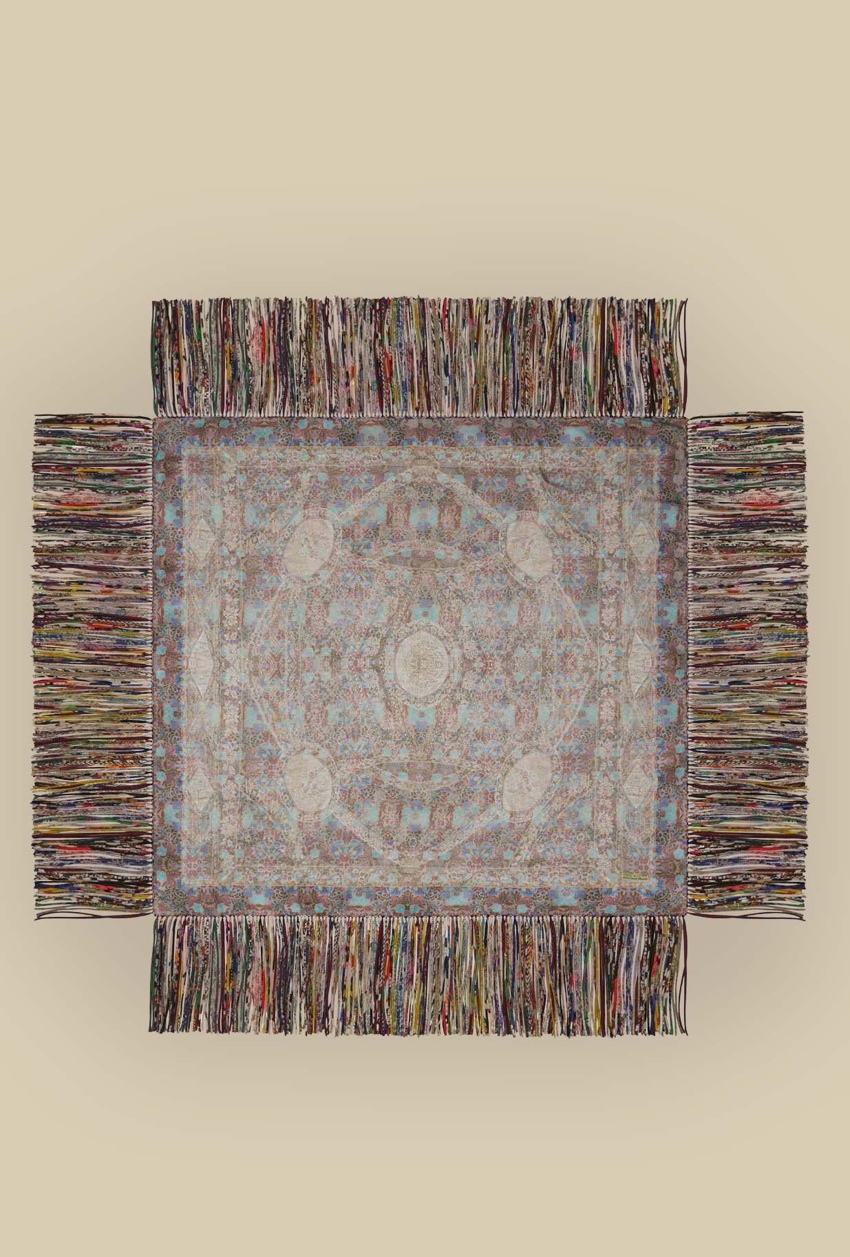 Stola in Seta Romance Bouquet firmata Pierre Louis Mascia si fa portatrice di un racconto poetico in pura seta