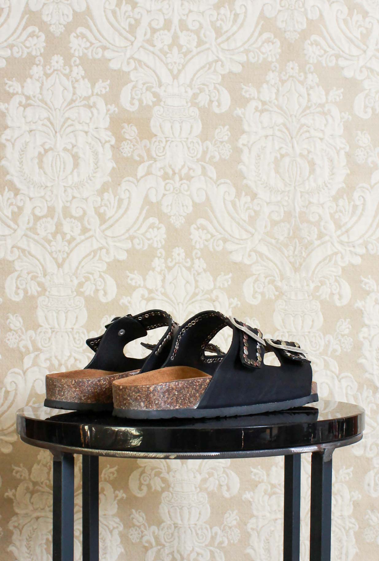 Post Co Sandalo Taormina Black Studs Galax Sarzana GalaxSarzana
