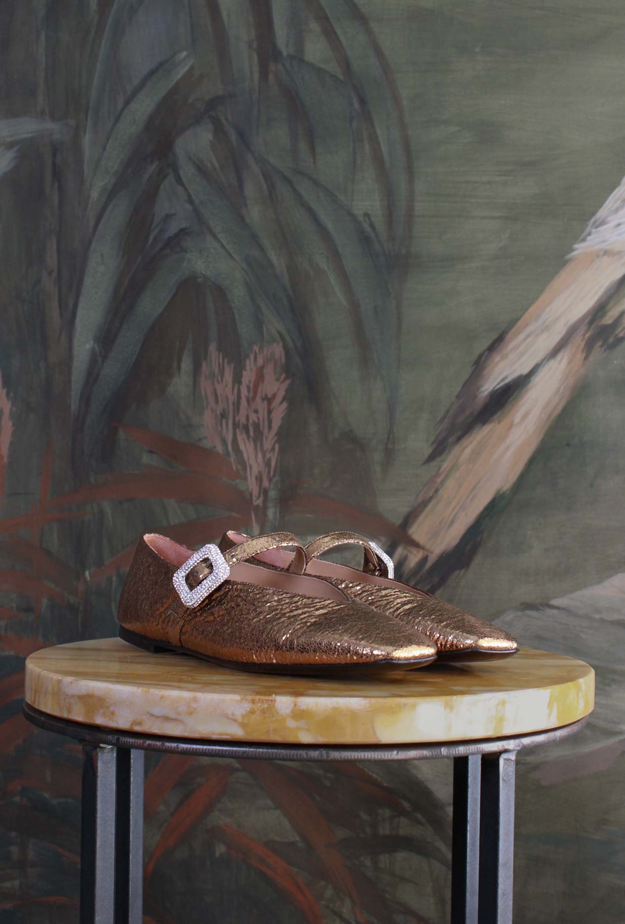 Ballerina So Chic Shiny Bronce di Prosperine di colore Choko Bronzo da donna