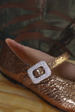 Ballerina So Chic Shiny Bronce di Prosperine di colore Choko Bronzo da donna