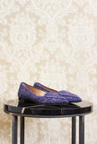 Ballerina con glitter color lilla della maison Prosperine made in italy