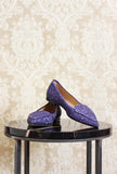 Ballerina con glitter color lilla della maison Prosperine made in italy