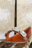 Ballerine Jewels di Prosperine velluto di seta tonalità Gold Khaki da Donna