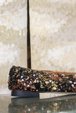 Ballerine Manhattan di Prosperine paillettes tonalità Autumn Bronze da Donna