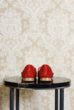Mocassino gioiello di Prosperine in glitter stardust red flowers donna ss24