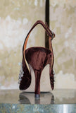 Slingback Noblesse firmate Prosperine nella profonda nuance Choco da Donna