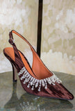 Slingback Noblesse firmate Prosperine nella profonda nuance Choco da Donna