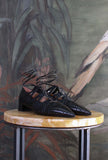 Prosperine Decolletè fall-winter confortevole tacco h. 3,5 cm scintillante pellame sparkling black 