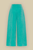 Il nuovo Panta Cropped Fringed di Niù viene proposto nella vivace tonalità Ular