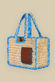 Summer bag Simos Straw di Via Mail Bag Hand-Bag estiva