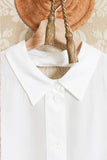 Camicia in seta di Tela9 color white ss24 donna