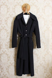 Cappotto lungo Rucola di Tela9 in lana soft color black fw23