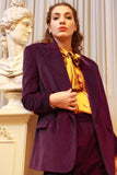Giacca doppiopetto in corduroy della maison tela9 da donna stagione fw23