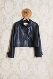 Giubbino Cropped Fale Black