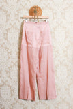 pantalone ribalta di tela9 da donna color dusty rose ss24