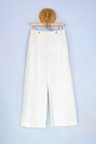 Tela 9 Donna Pantalone Zeus Off White