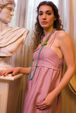 Tela 9 Donna Abito Midi Ontario Rosa Antico