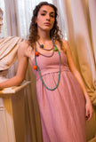 Tela 9 Donna Abito Midi Ontario Rosa Antico