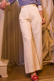 Tela 9 Donna Pantalone Zeus Off White