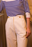 Tela 9 Donna Pantalone Zeus Off White