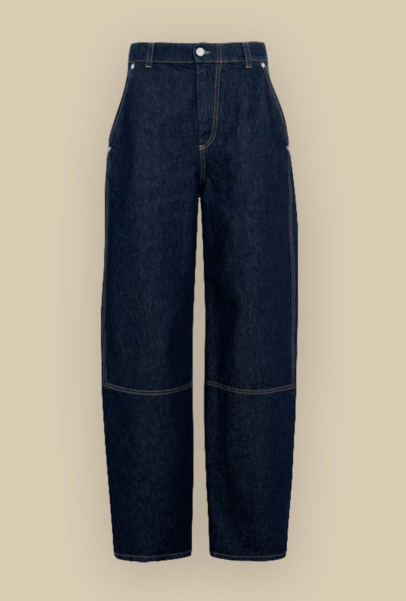 Pantalone Cosmo di Tela 9 realizzato in denim unwashed nell’intramontabile tonalità Blu Denim da Donna