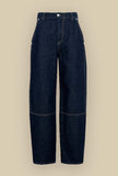 Pantalone Cosmo di Tela 9 realizzato in denim unwashed nell’intramontabile tonalità Blu Denim da Donna