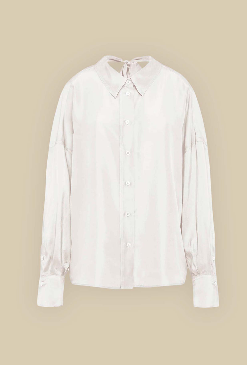 Camicia Uvetta di Tela tonalità Gesso da Donna