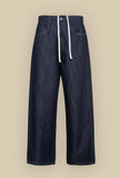 Pantalone Brook Wide-Leg Blue Indigo