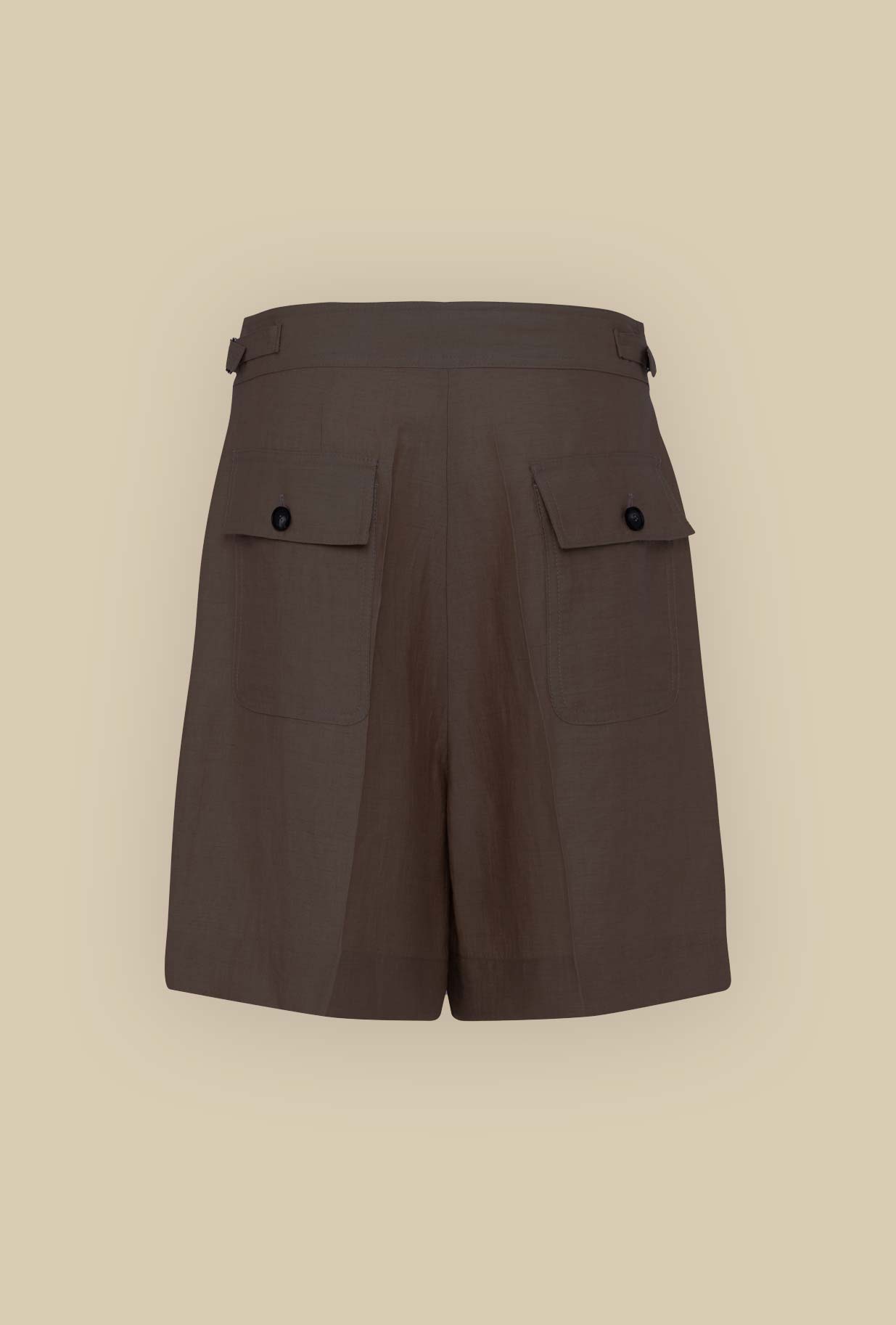 Bermuda Camillo di Tela tonalità Brown da Donna