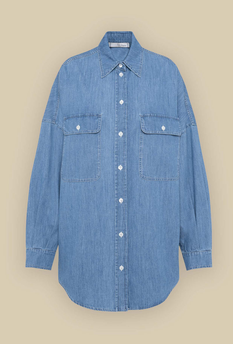 Overshirt Denim Indigo Blue