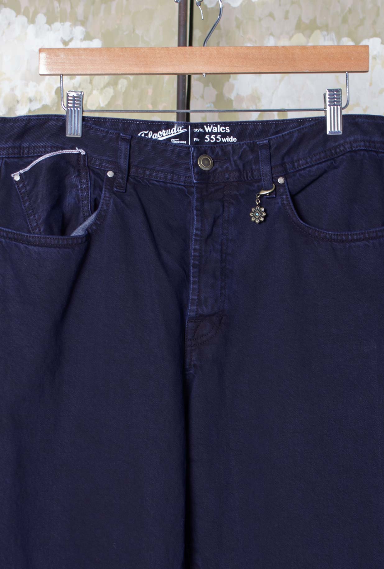 Pantalone Denim di Telacruda realizzato in denim nella sofisticata tonalità Blu Unwashed da Uomo