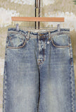 Pantalone Denim di Telacruda realizzato in denim con trattamento Stone Washed da Uomo