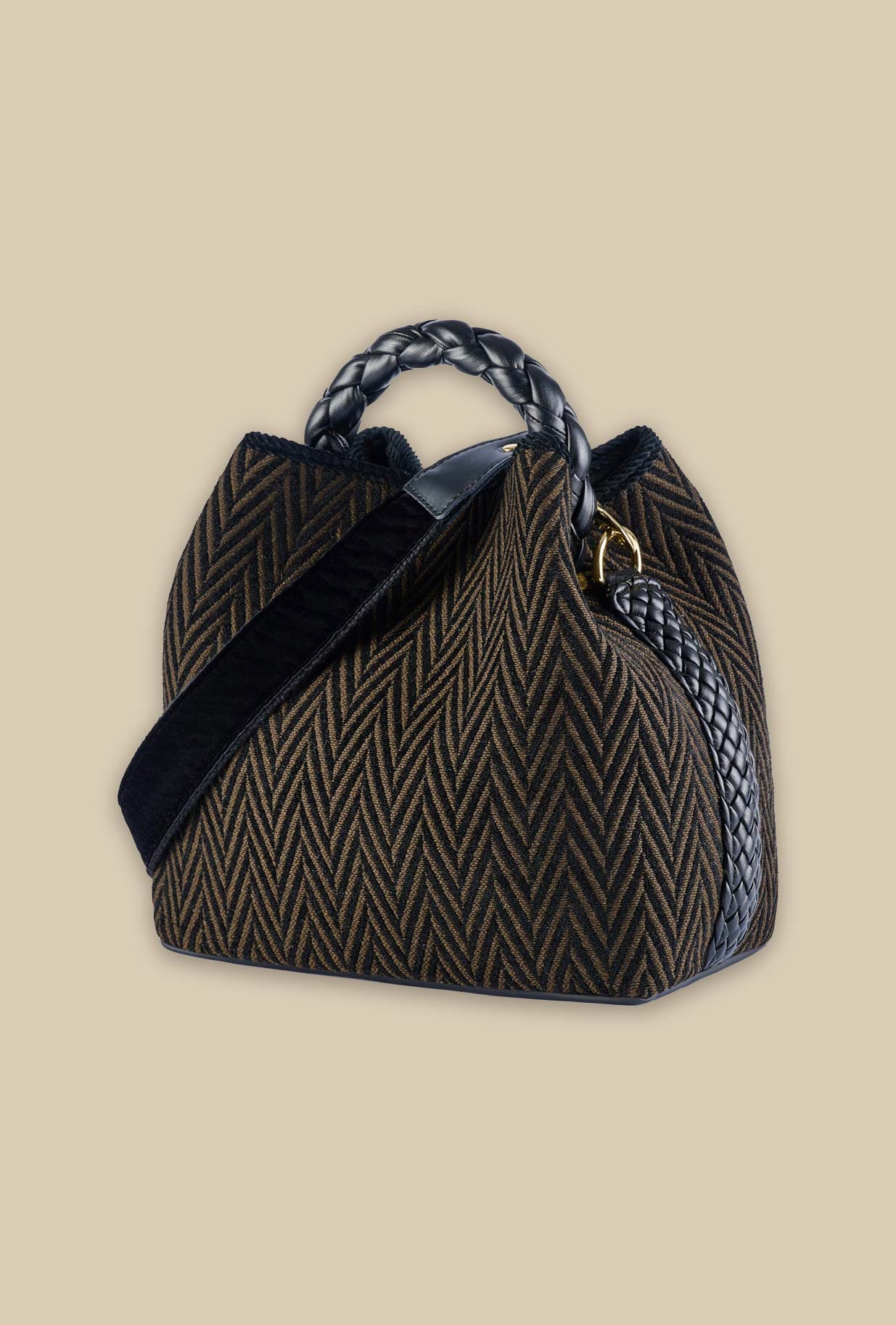Borsa secchiello coral sac military della maison via mail bag made in italy autunno inverno 23