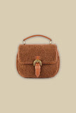Borsa ginevra teddy tobac della maison via mail bag made in italy autunno inverno 23