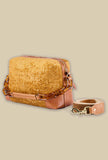 Borsa Stresa Chenille gold della maison via mail bag made in italy autunno inverno 23