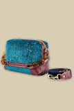 Borsa Stresa Chenille Pavone della maison via mail bag made in italy autunno inverno 23