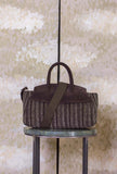 Borsa Nora Stripe Military-Brown
