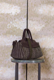 Borsa Nora Stripe Military-Brown