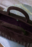 Borsa Nora Stripe Military-Brown