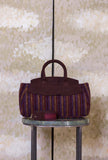 Borsa Nora Stripe Violet-Burgundy