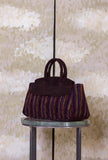 Borsa Nora Stripe Violet-Burgundy