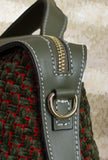  Borsa Ivy di Via Mail Bag nella profonda tonalità Forest Green jacquard