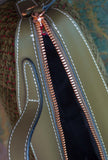  Borsa Ivy di Via Mail Bag nella profonda tonalità Forest Green jacquard
