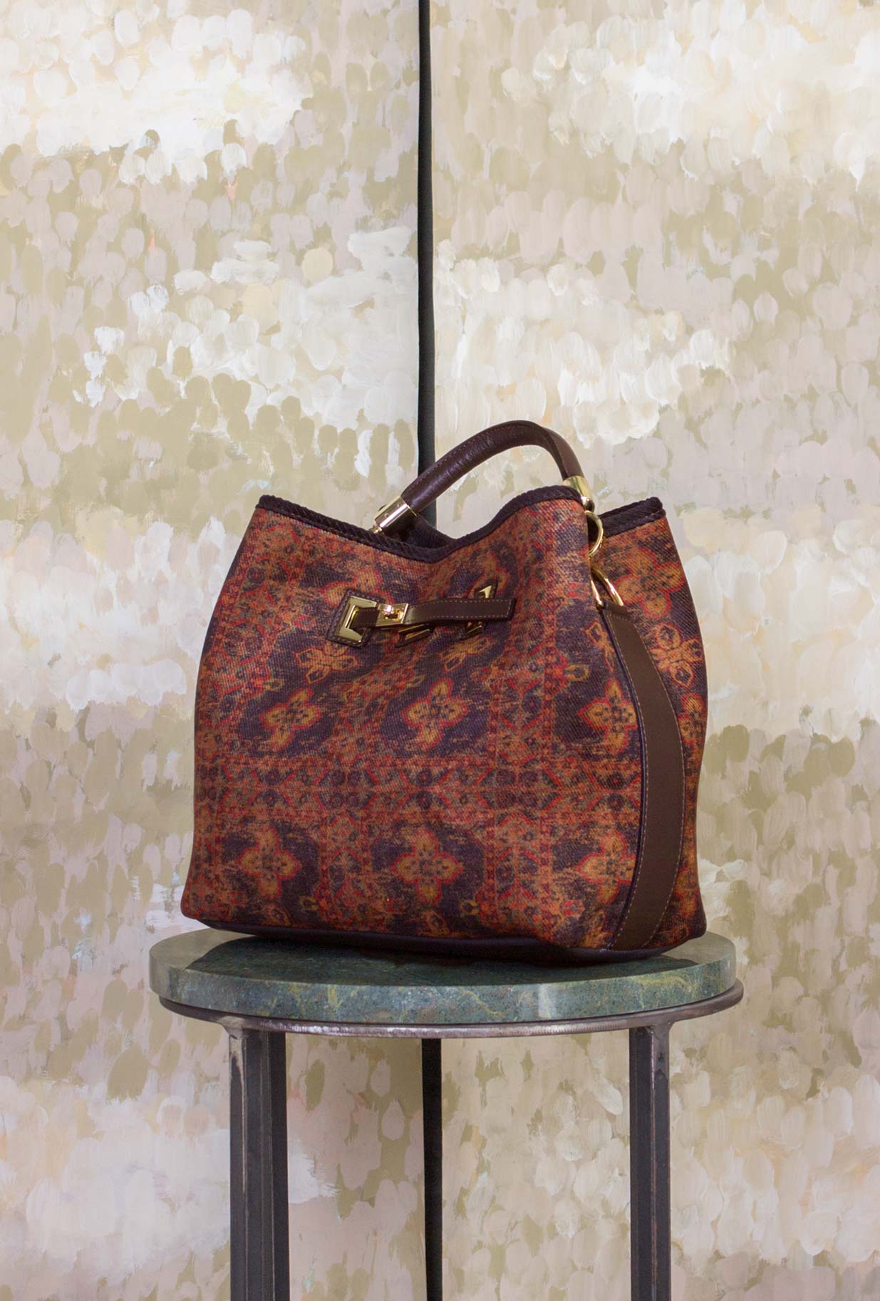 Borsa Secchiello Cayos Damask Flowers